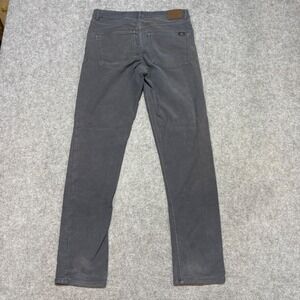 Faherty Brand Mens 31 Charcoal Gray 5 Pocket Slim Straight Pants 0358